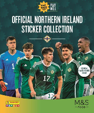 Official Northern Ireland Sticker Collection M and S swaps